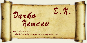 Darko Nemčev vizit kartica